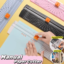 1pc A3 A4 A5 Paper Cutter 12 Inch Titanium Paper Trimmer Scrapbooking Tool With Automatic Security Safeguard And Side Ruler For Craft Paper, Coupon, Label And Cardstock 14 X 3.7inch, DIY Crafting Handwork - Pink - View 1