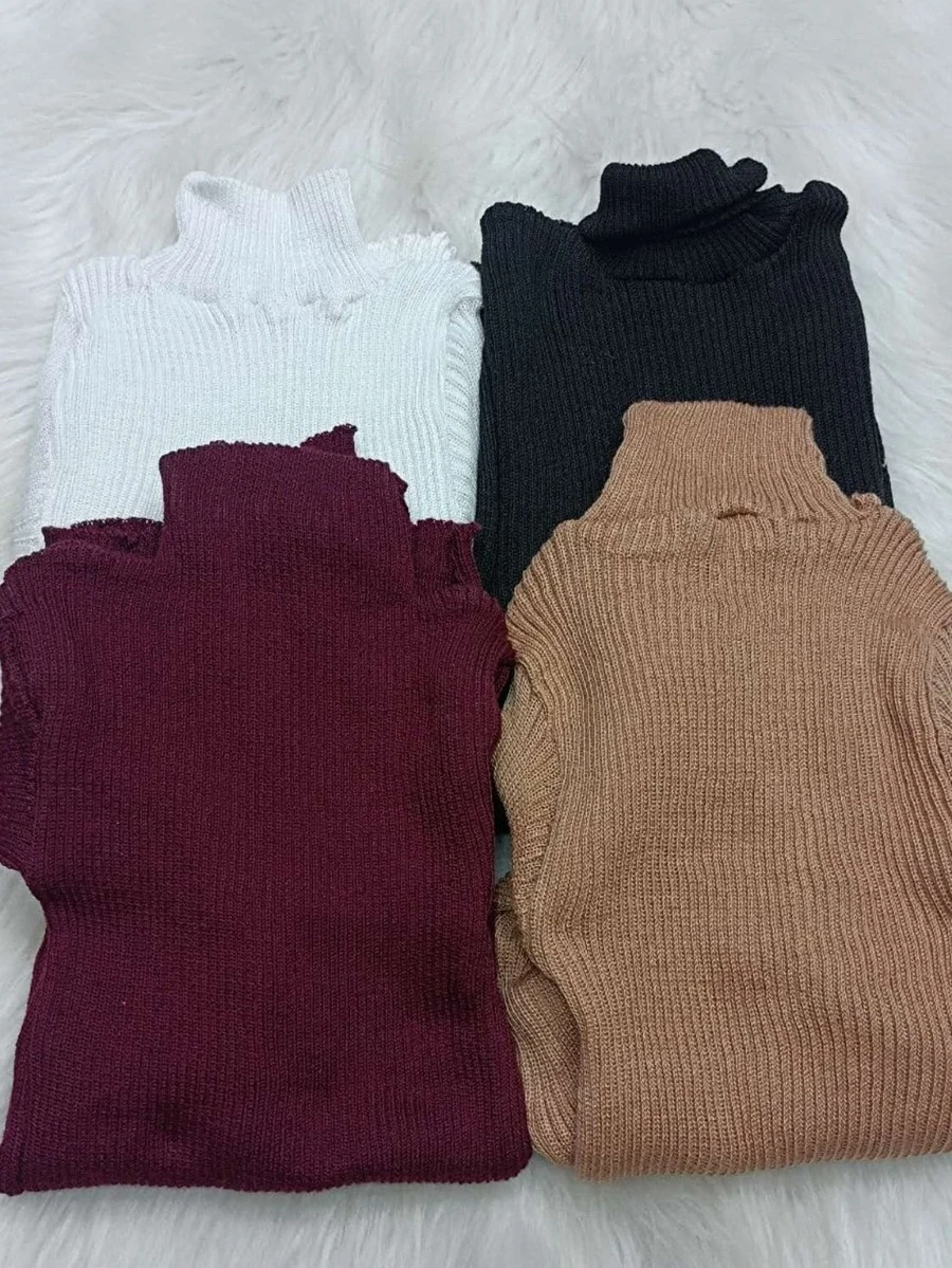 Women Sweaters - 卡其色 - 查看 1