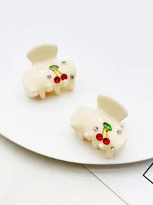 2入組女性小醋酸在紅色的,櫻桃粉色的,淺褐色的,黃色的,白色,綠色和黑色 - 米色 - 查看 5