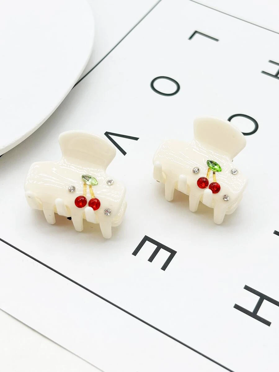 2入組女性小醋酸在紅色的,櫻桃粉色的,淺褐色的,黃色的,白色,綠色和黑色 - 米色 - 查看 1