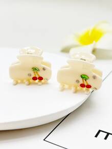 2入組女性小醋酸在紅色的,櫻桃粉色的,淺褐色的,黃色的,白色,綠色和黑色 - 米色 - 查看 3