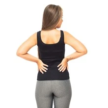 Women Tank Tops & Camis - 黑色 - 查看 3