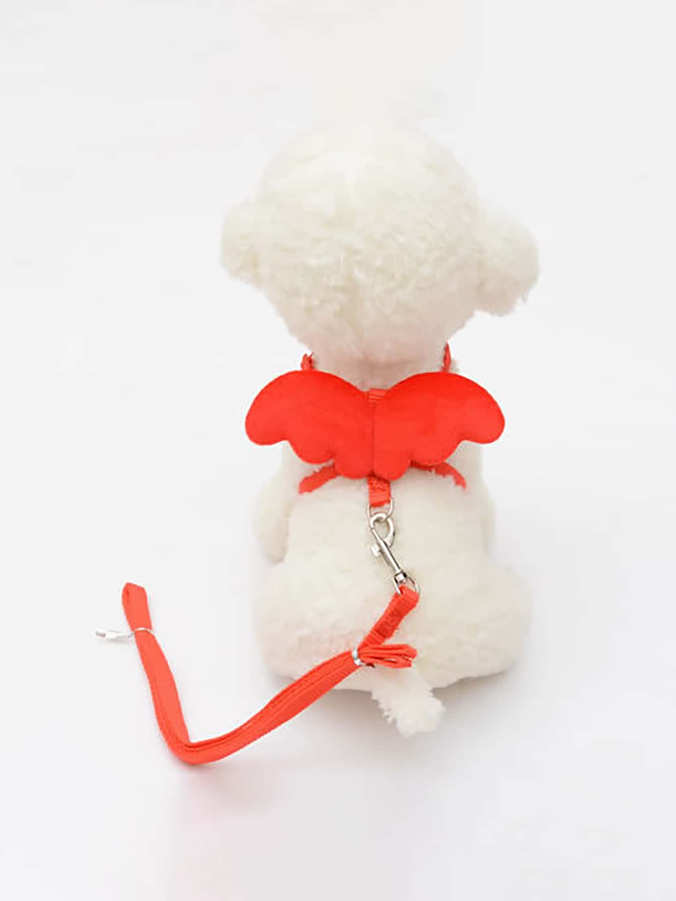 1pc Cute Angel Wing Pet Rabbit Harness And Leash For Cats Rabbits Personalized Rabbit Harnesses Bunny Accessories Hamster Clothes - Red - View 1