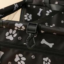 1 PC Pet Dogs Car Booster Seat Travel Carrier Cage, Oxford Breathable Folding Soft Washable Travel Bags