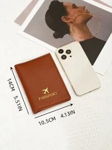 Funda del pasaporte ligero multifuncional de viaje - Marrón - Ver 5