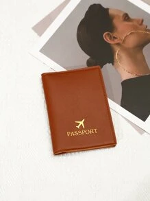 Funda del pasaporte ligero multifuncional de viaje - Marrón - Ver 2