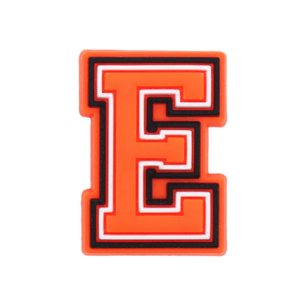 1入組橘色柔軟的PVC扣飾配件帶26英語造型裝飾用品 - 彩色 - 查看 1