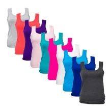 Women Tank Tops & Camis - Navy Blue - View 2