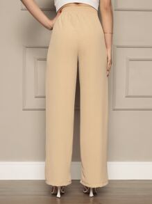 Women Pants - Beige - View 2