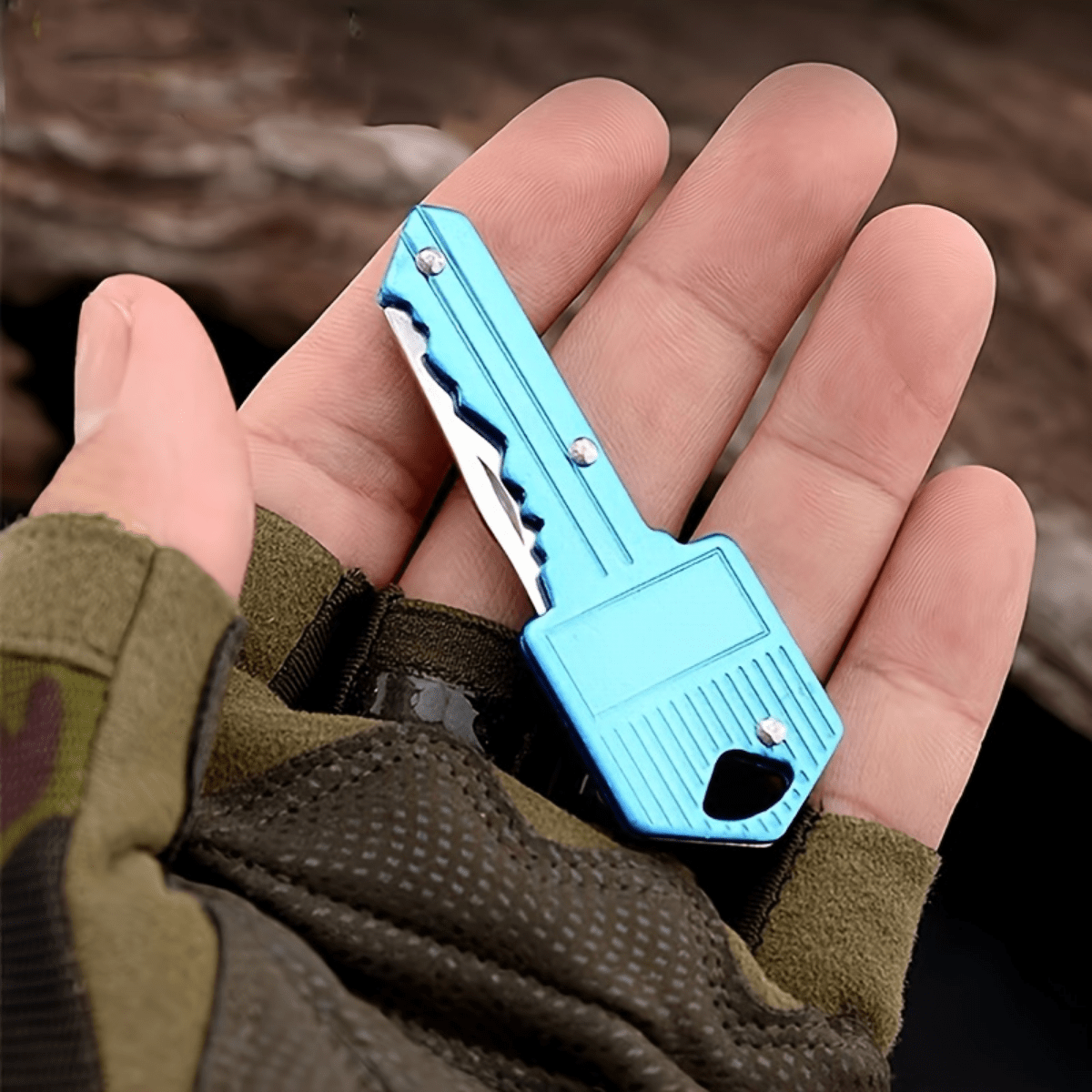 1pc Portable Pocket Knife Compact MultiFunction Folding Keychain Knife