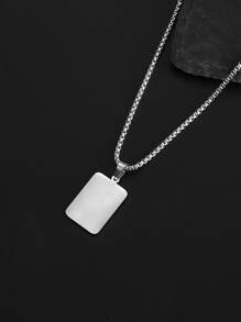 1 pieza Cadena de suéter de acero inoxidable con decoración de cartas de juego de estilo hip hop, que incluye colgante con forma de as de picas y corazón, collar perfecto para parejas en San Valentín