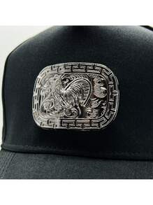 Paquete de 5 pzs de gorra con diseño de Gallo en Placa Metalica - Multicolor - Ver 5
