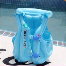 Inflables de alberca para niño y niña, anillos inflables, Flotador de dona o sandia, flotador para bebes, inflables para playa, chaleco salvavidas Infantiles - Azul - Ver 2