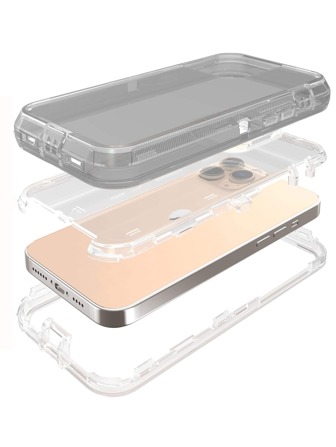 1 funda transparente anticaída para teléfono con 2 películas de pantalla de vidrio templado y 2 protectores de lente compatibles con iPhone15/15Plus/15Pro/15Promax