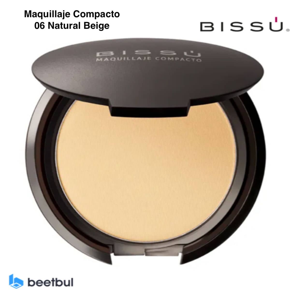 Beetbul Bissú Compact Makeup For Face (8 Grams) - Natural Beige Color - 01 Natural - View 1