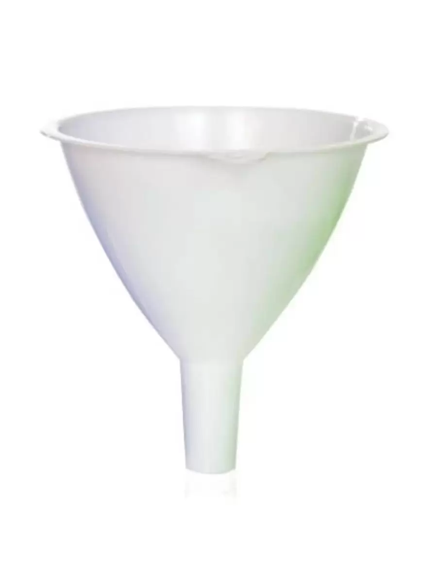 Funil de Plástico de 10 CM - Branco - Visão 1