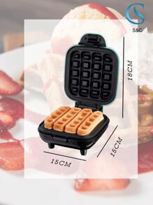 Dash Mini waffle Stick Maker 4 pulgadas, Aqua, mini waflera cuadrada - Multicolor - Ver 3