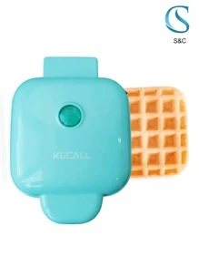 Dash Mini waffle Stick Maker 4 pulgadas, Aqua, mini waflera cuadrada - Multicolor - Ver 4