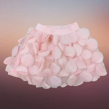 LINDO CONJUNTO DE NIÑA DE DOS PIEZAS BLUSA Y FALDA - Rosa - Ver 3