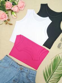 Women Tank Tops & Camis - Rosa Fucsia - Ver 2