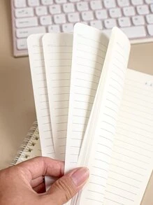 MOKA A5 Cute Cartoon Spiral Notebook With Horizontal Lines, 60 Sheets/book, Random Style - Multicolor - View 3