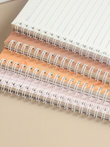 MOKA A5 Cute Cartoon Spiral Notebook With Horizontal Lines, 60 Sheets/book, Random Style - Multicolor - View 8