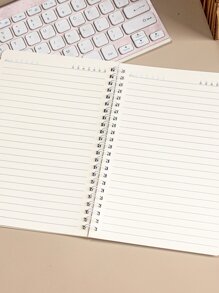 MOKA A5 Cute Cartoon Spiral Notebook With Horizontal Lines, 60 Sheets/book, Random Style - Multicolor - View 4