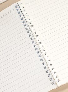 MOKA Cute Cartoon Cover A5 Spiral Notebook For Students, Random Design With 60 Horizontal Lined Pages - Multicolor - View 7