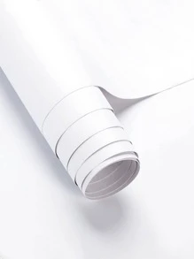 1 pieza cocina adorno impermeable a prueba de aceite autoadhesivo Papel de pared cáscara con Palo rollo Pegatinas de pared casa adorno Pegatinas de pared sala de estar - Blanco - Ver 2