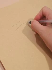 1 Paquete (50 Hojas) Papel A4 De Color Marrón Claro, Adecuado Para Impresión Y De Oficina - Caqui - Ver 3