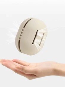 1pc Silicone Makeup Sponge Storage Case, Portable Makeup Sponge Holder Box With Dust-Proof Cover For Travel - Beige - View 6