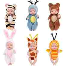 逼真玩偶玩具套裝適合女孩,在A禮物盒