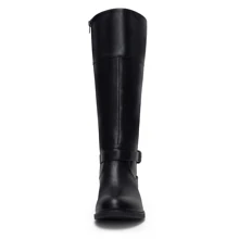 Jeossy Women's 50 Knee High Riding Boots Calf Metal Buckle Boot