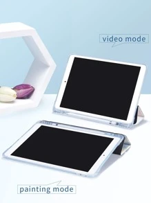 适用于 iPad 的花形保护套，带笔架，支持自动睡眠/唤醒盖 - 彩色 - 查看 5