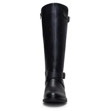 Women's 950 Knee High Ridng Boots Metal Buckle Boot - 黑色 - 查看 2
