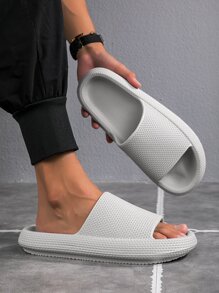 Đơn giản Đúng mốt Mềm mại Và Thoải mái Trong nhà/Ngoài trời Dép đi trong nhà - Xám - Xem 1