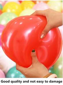 1 Set 20 Pcs Black Pearlized Latex Balloons, Thick Pearlized Balloons Round Shape, Non-Burst For Proposal, Wedding Room Romantic Decor, Birthday Party Decor, Multicolor Balloons - Black - View 3