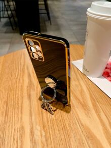 Ốp điện thoại thiết kế hình bướm với vòng gập tiện dụng, phiên bản quốc tế, không phải phiên bản nội địa. - màu đen - Xem 2