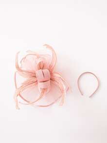 1set Fashionable Feather Hair Accessories - Dusty Pink - View 2
