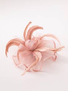 1set Fashionable Feather Hair Accessories - Dusty Pink - View 5