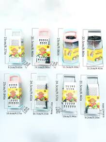 Thép không gỉ Cái nạo Đối với Cheese , Rau Và Trái cây - Bạc - Xem 8