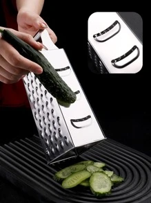 Thép không gỉ Cái nạo Đối với Cheese , Rau Và Trái cây - Bạc - Xem 3