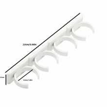 3入組/套PP壁掛式香料罐收納盒廚房用素色香料罐儲物夾 - 白色 - 查看 4