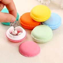 1 cái Ngẫu Nhiên Đầy Màu Sắc Thiết Kế Macaroon Trường Hợp, Trang Sức Dễ Thương Hộp Lưu Trữ, Di Động Hộp Thuốc Dễ Thương Nail Quyến Rũ Người Tổ Chức Bông Tai Vòng Cổ - Nhiều màu - Xem 6