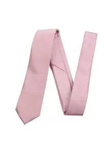 ZONFAZ 1pc Men's Business Fashion Necktie For Decoration For Men Gifts Casual Men Necktie,Accessories,Festival,Graduation Gift,Accessories - Baby Pink - View 4