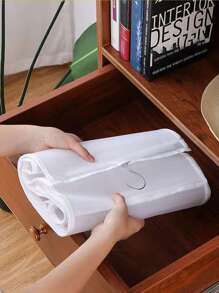 1入組口袋手提包收納懸掛收納多種圖層垂直節省空間家庭衣櫃壁櫥包支架 - 白色 - 查看 3