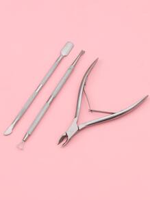 美甲角质层刀钢推杆 3 件/套，美甲用品，美甲工具，美甲工具，返校，指甲，按压指甲的美甲工具