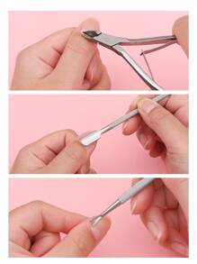 美甲角质层刀钢推杆 3 件/套，美甲用品，美甲工具，美甲工具，返校，指甲，按压指甲的美甲工具