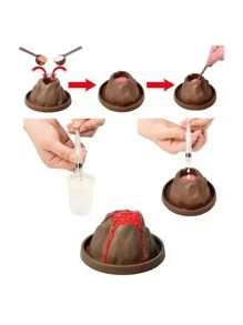 Children's Science Experiment Kit For Making Small Volcano And Iceberg Eruption DIY Educational Toy For Kindergarten And Primary School Students, Cultivating Hands-On And Problem-Solving Skills, Stimulating Scientific Thinking And Exciting Children's Interest In Natural Science And Technology.Worry-Free Chemistry And Volcano Toy Set For Educational Scientific Experimenting., Physics, Science Experiment Kit, Boys Toys Age 7 - Burnt Orange - View 5