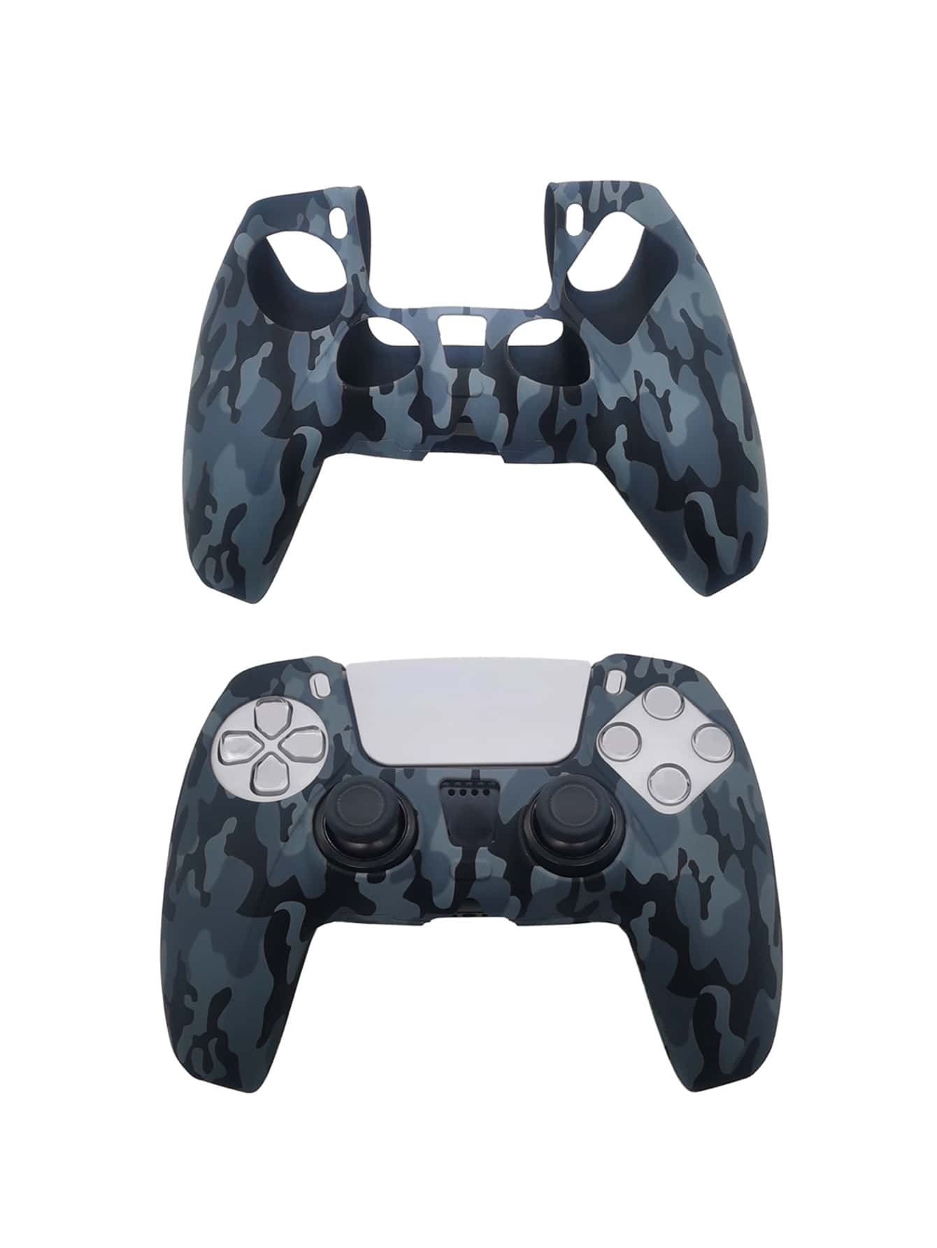 1pc PS5 Controller Cover, Hydrographic Printing Silicone Game Protective Case With Non-Slip, Sweatproof, Dustproof And Scratch Resistant Features, Enhancing Gaming Experience - Multicolor - View 1